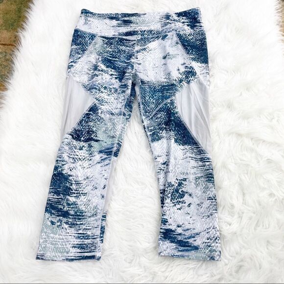 Fabletics Powerhold Mesh Animal Print Crop Leggings - Picture 2 of 5